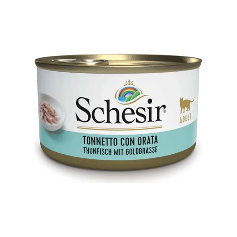 Schesir Cat Tonnetto con Orata in Jelly - Lattina 85 Gr - Cibo Umido Gatti