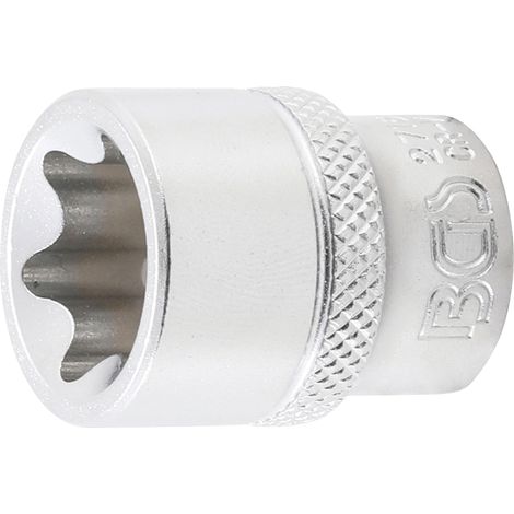 BGS Llave de vaso perfil E accionamiento cuadrado interior 10 mm (3/8") SW E20 - 2715