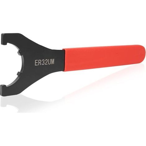 Chiave per mandrino Enowelir, chiave a bussola ER32, chiave ER in acciaio ad alto tenore di carbonio, fresatura CNC per viti e dadi di serraggio del tornio, rossa (ER32) (1/3)