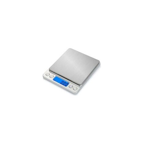 Digitale Küchenwaage, USB-aufladbar, 0,5 kg/0,01 g, präzise elektronische Lebensmittelwaage mit Ablage. – Crezuo
