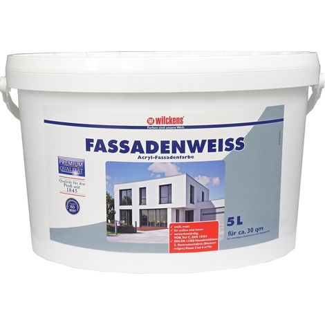 Wilckens Fassadenweiss Premium-Qualität 5l 13391200090