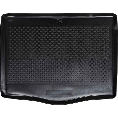 Trunk Mat Black suitable for DACIA SANDERO 2012-2019 Rubber vidaXL