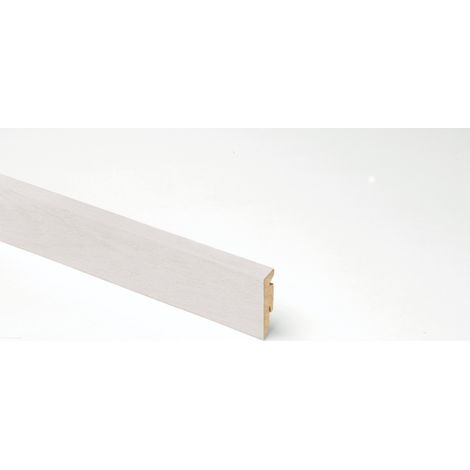 CONF. 10 PZ BATTISCOPA SQUADRATO MDF FINITURA ROVERE DECAPATO