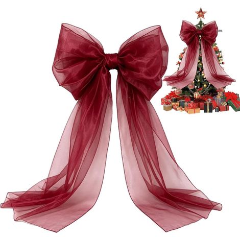 Nœud de cime de Sapin de Noël Centre décoratif Flexible 45 x 178 cm (1/5)