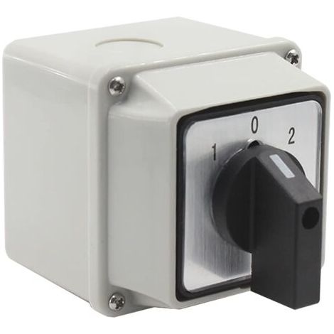 Inverseur de source universel étanche IP65 – 380 V, 20 A – Sélecteur à came rotative pour démarrage moteur asynchrone – Applications câblage électrique (1/3)