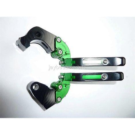 LEVIERS DE FREIN ET D'EMBRAYAGE PLIABLES ET RÉGLABLES POUR KAWASAKI ZX10R 2006-2015 ROUTE/COURSE R9A4( )
