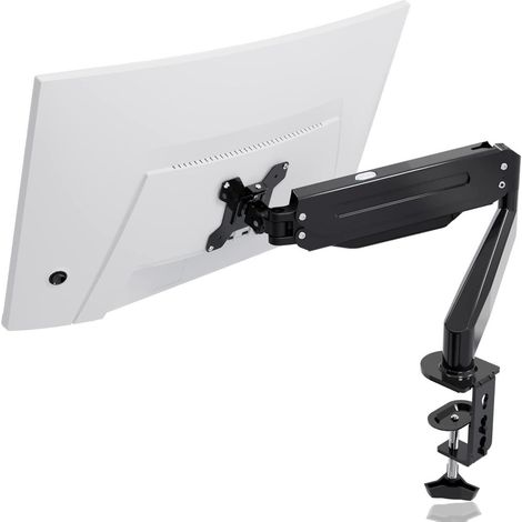 Monitor Halterung Gasfeder Höhenverstellbar 17-27 Zoll VESA 75/100 6kg Schwarz (1/5)