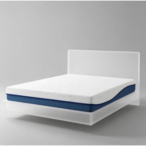 Materasso 140x190 cm per 2 persone in memory foam, fodera sfoderabile e lavabile DESVIAE (1/5)