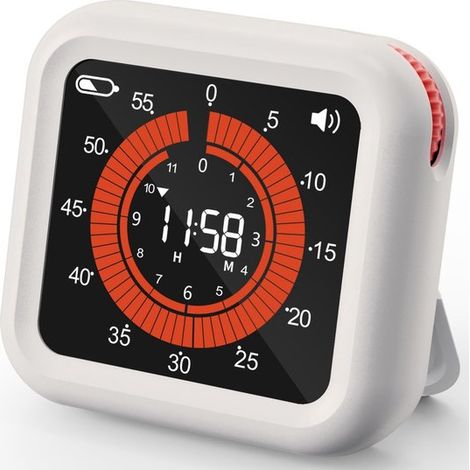 Digitaler visueller Timer VA Display mit gut lesbaren Ziffern Lautstärke und Helligkeit einstellbar Magnetischer Digitaltimer für Küche, Klassenz (1/5)