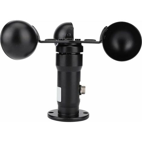 Sensor de velocidad del viento - Salida de señal de pulso Sensor de velocidad del viento de aleación de aluminio Anemómetro (1/5)