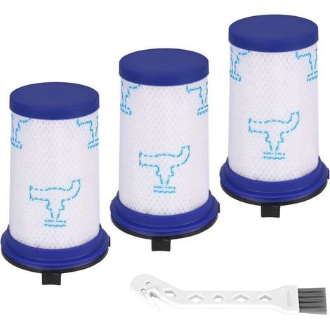3pccs Moving filters for Rowenta Air Force 360 RH9051WO RH9057WO RH9059WO RH9081WO RH9086WO & Tefal Air Force 360 Vacuum, Alternative replacement accessories in ZR009001 (1/4)
