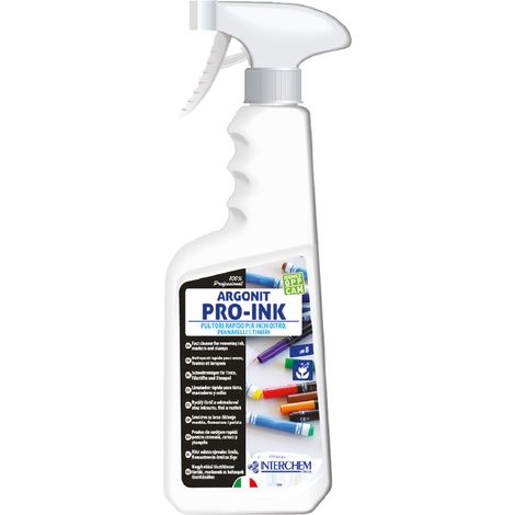Argonit Pro-Ink Pulitore rapido per inchiostro, pennarelli e timbri da ml 750