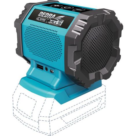 ALTOPARLANTE BLUETOOTH A BATTERIA 18V USB SAS - DED7004