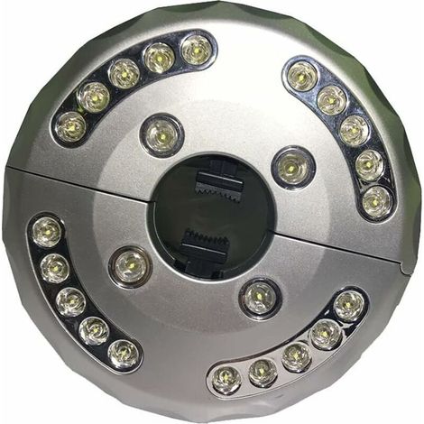 Lumière de Parasol de Patio, Lumière de Parapluie de Patio LED, lumière de Poteau de Parapluie sans Fil de Camping Multifonctionnel Portable 24 + 4LED pour Les parapluies (1/4)