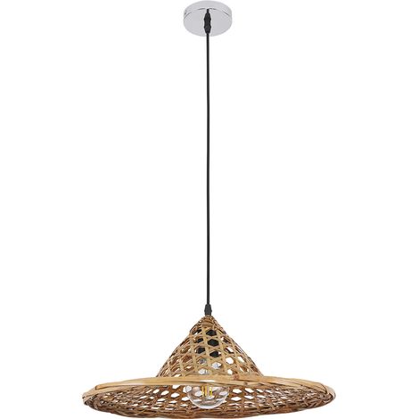 Lámpara de Techo de Bambú - Lámpara Colgante Diseño Boho Bali - Flora