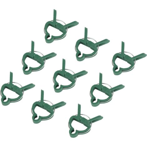 Lntyq 20 Clips de Jardin pour tomates, Roses, concombres et Autres Plantes grimpantes - Pinces Stables pour Fixer Les Plantes grimpantes