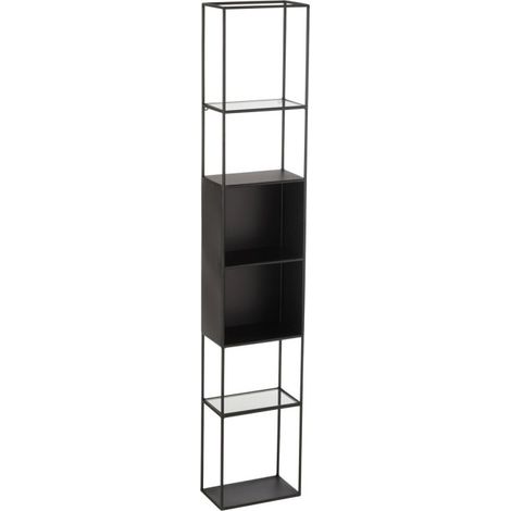 Étagère 6 Niveaux en Métal "Maryanne" 140cm Noir (1/5)