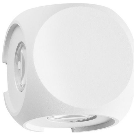 Merano Chambly Applique murale d'extérieur à 4 lumières Sandy White Aluminium, Verre Osram LED 4x1W 265Lm 3000K IP54