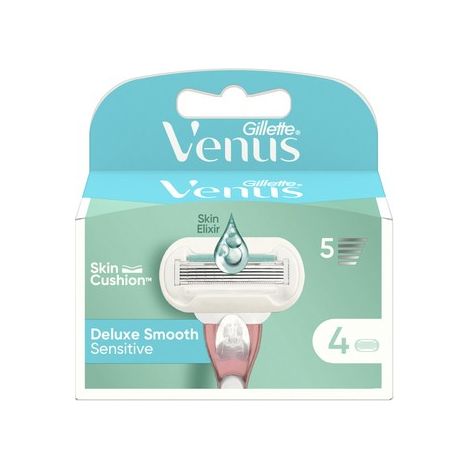 Selgros111 Gillette Venus Deluxe Smooth Sensitive - 4 hojas, afeitado suave