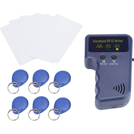 Lecteur copieur duplicateur 125KHz 5W portatif avec porte-clés et carte (1/5)