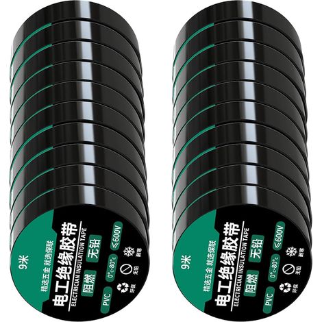 Ruban isolant électrique en PVC ignifugé, résistant aux températures (1/5)