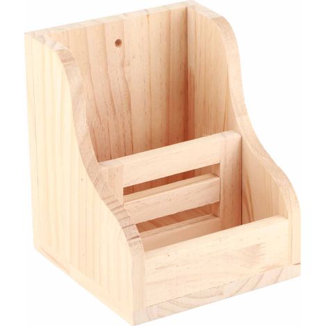 Râtelier à foin en bois pour lapin, cochon d'Inde - Mangeoire à foin naturelle avec support en bois, distributeur de foin pour rongeurs