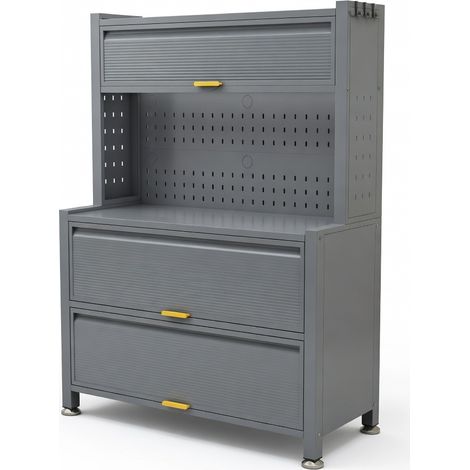 Mueble de almacenaje para alimentación de bebé gris premium modelo 12