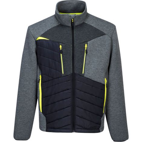 Chaqueta laboral DX4 Hybrid Baffle paneles acolchados de Insulatex DX471 L Gris metálico