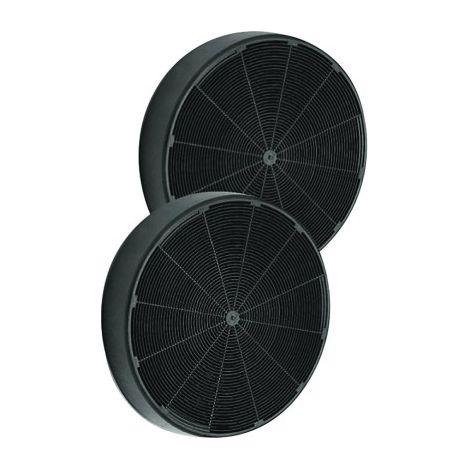 Lot de 2 filtres à charbon MCEF02 (19,4 x 3 cm) pour hotte AEG - Electrolux - Zanussi (1/2)