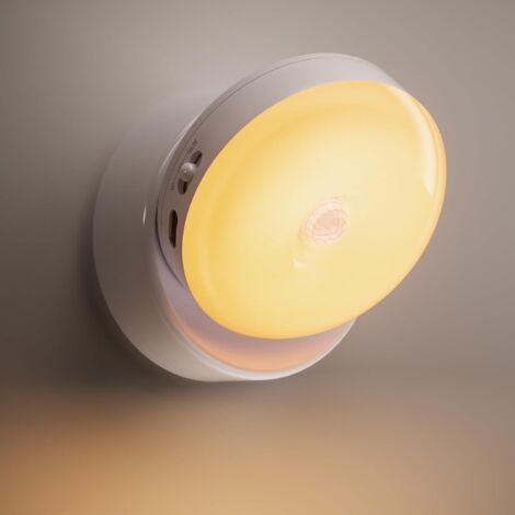 Veilleuse LED avec détecteur de mouvement – Lampe rechargeable par USB, 3000K, base magnétique, idéale pour couloir et chambre. (1/5)