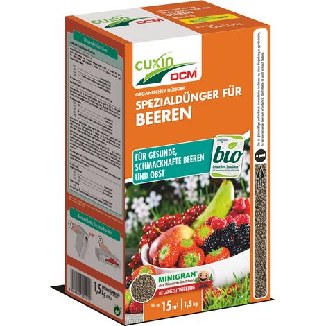 CUXIN DCM Spezialdünger für Beeren & Obstbäume 1,5kg