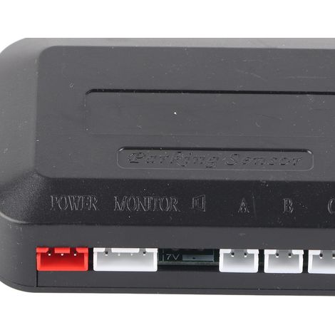 Kit de capteurs de stationnement pour voiture avec radar de recul, 4 sondes, affichage LED et alarme sonore. (1/5)