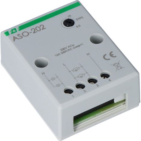 Treppenhausschalter mit Antiblockierfunktion 16 A 0,5–10 min 230 V AC ASO-202 (1/2)