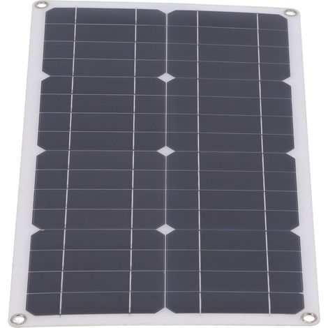 Kit de panneau solaire 25 W, panneau solaire monocristallin en silicium, chargeur de batterie avec contrôleur 30 A pour voitures, camping-cars et bateaux