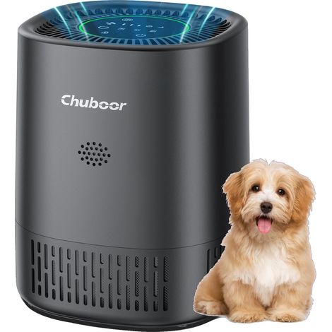 Purificador de aire, filtro HEPA, funcionamiento silencioso, negro - sin Wi-Fi, 1,5 kg (1/2)