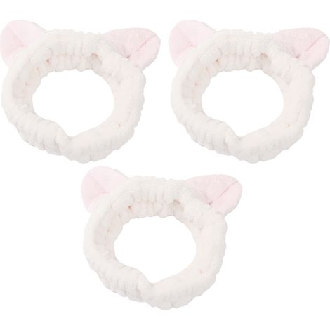 Headband Chat - Oreilles De Chat En Peluche - Pour Maquillage Et Soins Du Visage - 1 Pièce (1/5)