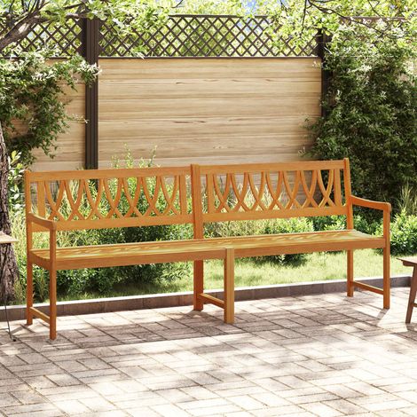 vidaXL  Outdoor Bench  Natural 220 x 55.5 x 90 cm Solid Acacia Wood