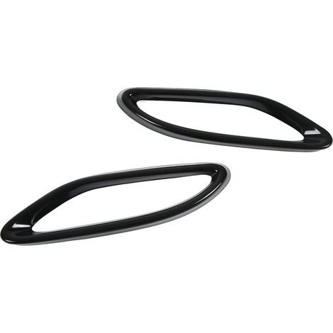 Embout d'échappement en acier inoxydable noir brillant de remplacement pour Mercedes-Benz Classe C, Classe GLC et Classe B (1/5)
