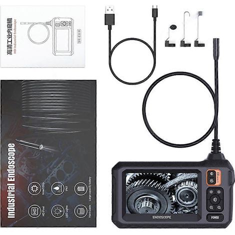 Industrielle Endoskopkamera mit 4,3-Zoll-HD1080P-IPS-Bildschirm, wasserdicht nach IP67, für die Inspektion von Rohren und Abwasserkanälen sowie für die Reparatur von Kraftfahrzeugen. (1/5)