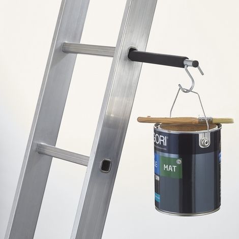 Mottez – Lot de 2 portes accessoires pour échelle – Tube en mousse polyéthylène 16mm – Charge maximale 20 kg – Dimensions 43,5 x 2,5 x 2,5 cm (1/3)