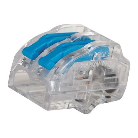 borne de connexion - a leviers - 2 entrées - 0.2 à 4 mm2 - boite de 500 - bizline 103412