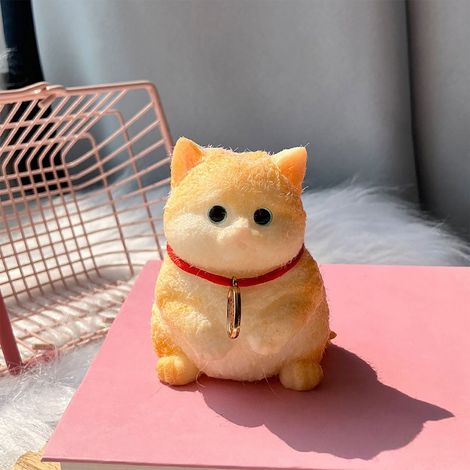 Kitty - Stress Ball - Soft Plush Cat Shape - Sensory Toy For Anxiety Relief - Christmas Gift - 1 Piece (1/5)