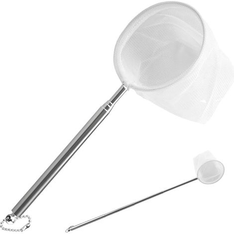 Mini Aquarium Fish Net with Extendable Handle Stainless Steel for Catching Small Fish and Shrimp and Cleaning (1/5)