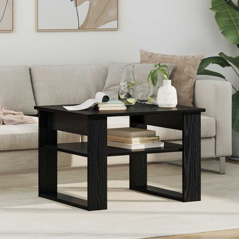 Couchtisch Schwarz Eichen-Optik 64 x 54 x 44 cm Holzwerkstoff
