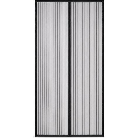 Magnetic Fly Screen Curtain without Drilling Bedroom Black 120x210 cm (1/5)