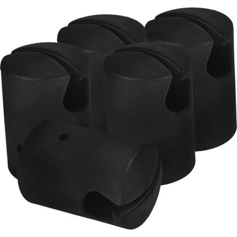 Lot de 5 embouts de poteaux de trampoline en plastique durable pour un remplacement facile. Fournitures de trampoline essentielles pour le trampoline et la réparation. (1/5)