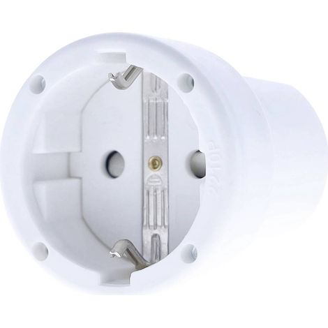 AS Schwabe 62224 Presa di sicurezza PVC 230 V Bianco
