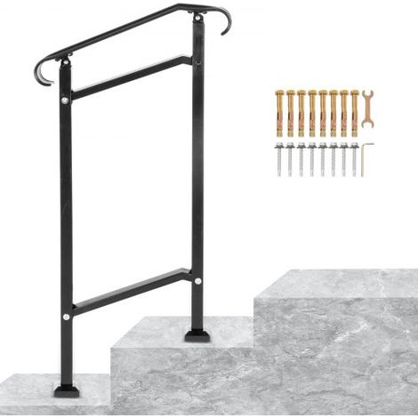Garde-Corps Rampe Escalier Main Courante en Fer Forgé Balustrade (1/5)