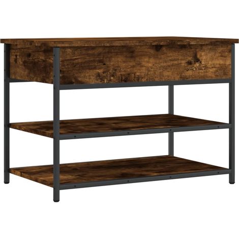 Maison Exclusive - Schuhbank Räuchereiche 70x42,5x50 cm Holzwerks