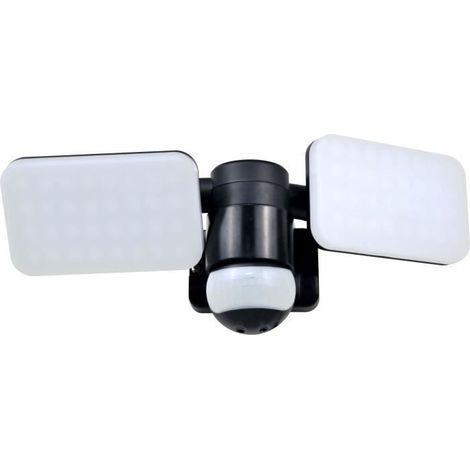 Projecteur LED extérieur ELRO LF70 Duo détecteur de mouvement 2 x 10W 1200 lm éclairage de sécurité IP54 étanche Noir (1/4)